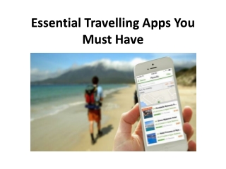 Essential Travelling Apps You Must Have