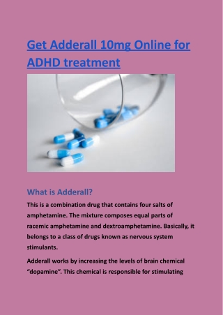 Get Adderall 10mg Online for ADHD treatment