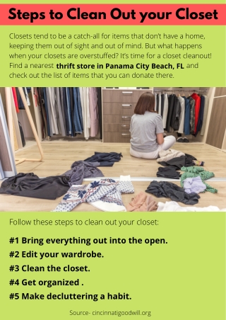 Steps to Clean Out your Closet