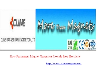 How Permanent Magnet Generator Provide Free Electricity