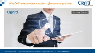 Why CxO’s must embrace modern cybersecurity practices