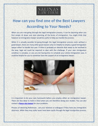How can you find one of the Best Fiance visa Lawyer