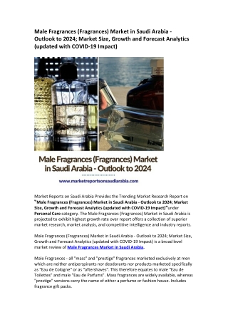 Male Fragrances - all "mass" and "prestige" fragrances marketed exclusively at men which are neither antiperspirants no