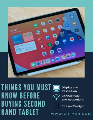 Things you must know before buying a second hand tablet online