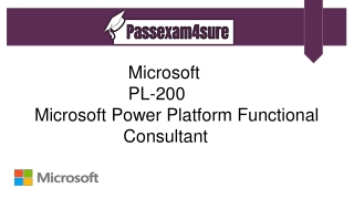 Valid Microsoft PL-200 Dumps PDF ~ 100% Effective Results |PassExam4Sure