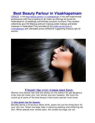 Best Beauty Parlours in Vizag