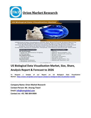US Biological Data Visualization Market Trends, Size, Competitive Analysis and Forecast 2020-2026