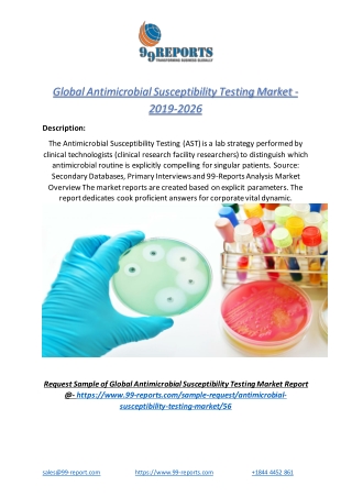 Global Antimicrobial Susceptibility Testing Market - 2019-2026