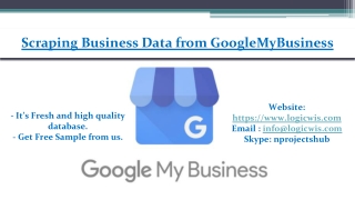 Scraping Business Data from GoogleMyBusiness