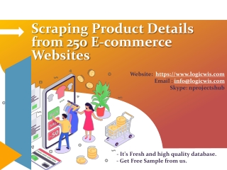 Scraping Product Details from 250 E-commerce Websites