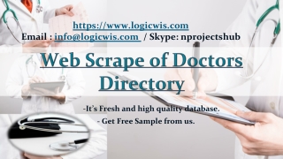 Web Scrape of Doctors Directory