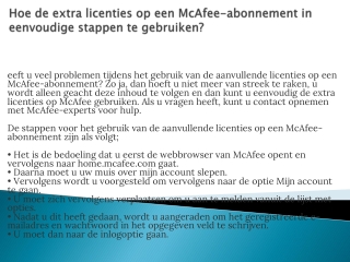 Contact Mcafee zoek een goede dienstverlener