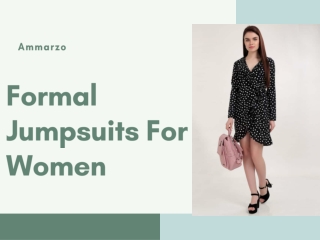 Formal Jumpsuits For Women At Ammarzo