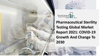 Pharmaceutical Sterility Testing Market Size, Growth, Opportunity and Forecast to 2030