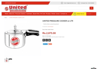 UNITED PRESSURE COOKER 10 LTR