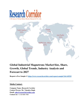 Global Industrial Magnetrons Market Size, Share, Growth, Global Trends, Industry Analysis and Forecast to 2027