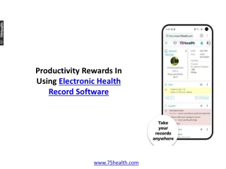 Productivity Rewards In Using Electronic Health Record Software