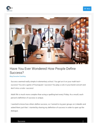 Have You Ever Wondered How People Define Success?