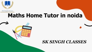 Maths Home Tutor in noida