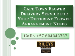 Cape Town Flower Delivery Service for Your Different Flower Arrangement Needs