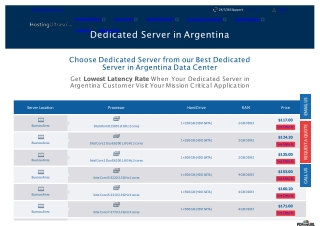 Argentina Dedicated Server