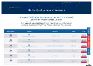Arizona Dedicated Server