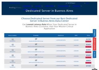 Buenos Aires Dedicated Server