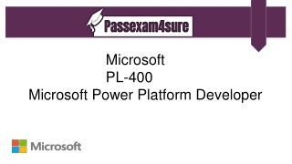 Microsoft PL-400 Dumps Question Answers ~ Secret of Success|PassExam4Sure