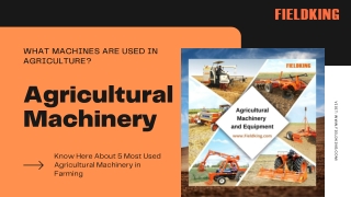 Agricultural Machinery | Tools | Farm equipment's the USA