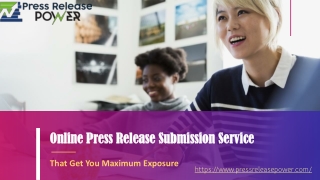 Online Press Release Submission Service