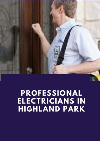 Professional Electrician in Highland Park