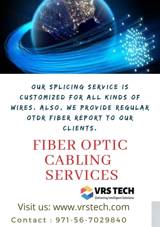 Fiber Optic Cabling Installation