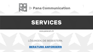 SERVICES - ▷ Pana Communication