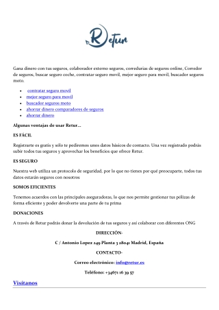 colaborador externo seguros