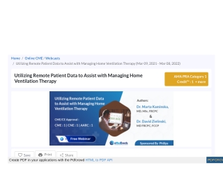 Utilizing Remote Patient Data to Assist with Managing Home Ventilation Therapy
