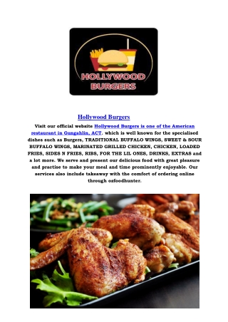 5% Off - Hollywood Burgers Gungahlin takeaway, ACT
