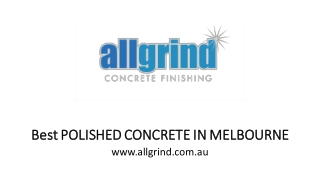 Polished Concrete Flooring Services In Melbpourne