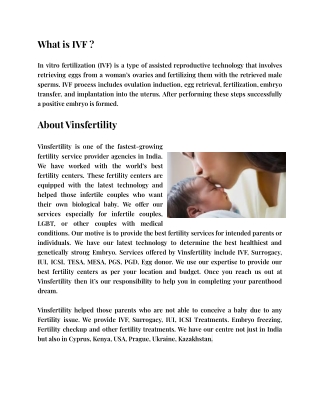 Top IVF Centres in Coimbatore | Low-Cost IVF Treatment in Coimbatore - Vinsfertility Pvt. Ltd.