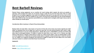 Best Barbell Reviews