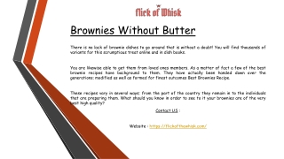 Brownies Without Butter