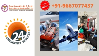 Take Superb Air Ambulance Service in Jodhpur by Panchmukhi