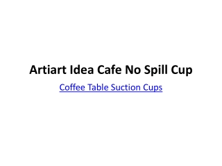 Artiart Idea Cafe No Spill Cup