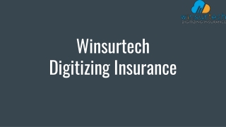 WinsurTech Insurance Products