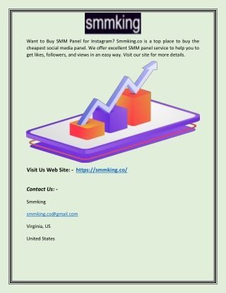 Buy SMM Panel for Instagram | Smmking.co