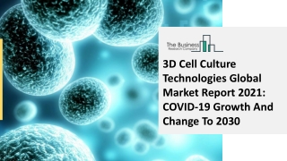 Global 3D Cell Culture Technologies Market Opportunities And Strategies To 2030