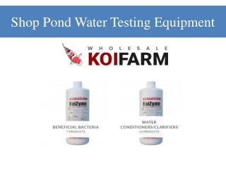 Shop Pond Water Testing Equipment