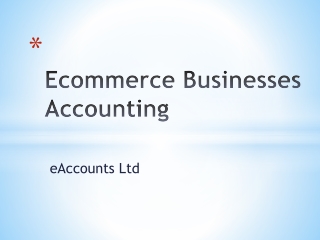 Ecommerce Businesses Accounting