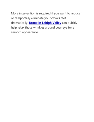 Botox in Lehigh Valley