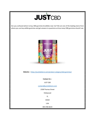 CDB Gummies | Justcbdstore.com