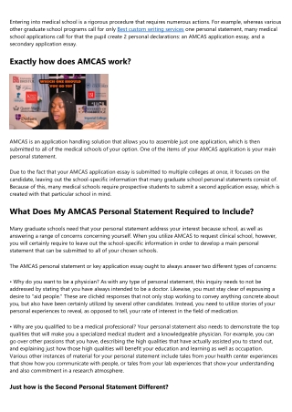 Just how To Write A Personal Statement For Medical School
